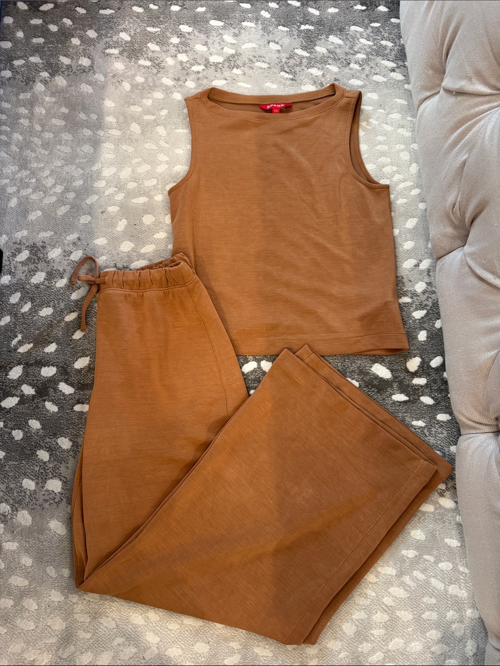 SPANX Tank and Drawstring Track Pants Set
